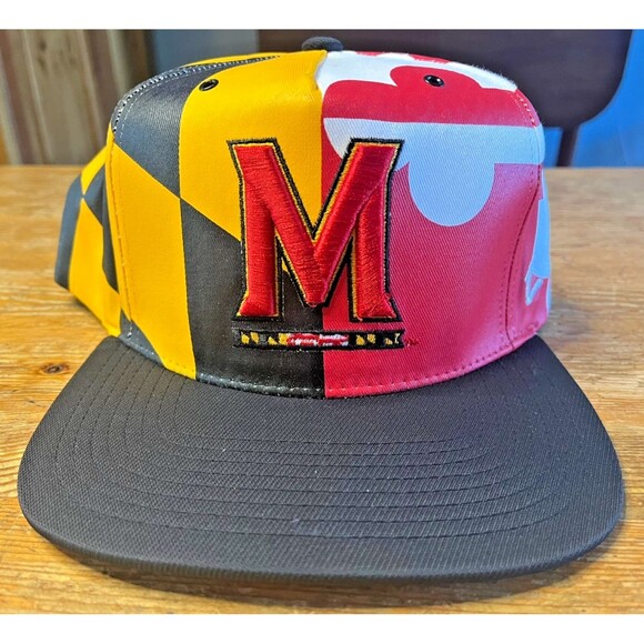 Maryland Terrapins Snapback Zephyr State Flag Design Terps University of - Picture 1 of 9